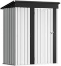 Devoko 5x3 FT Outdoor Storage Shed, White by DEVOKO