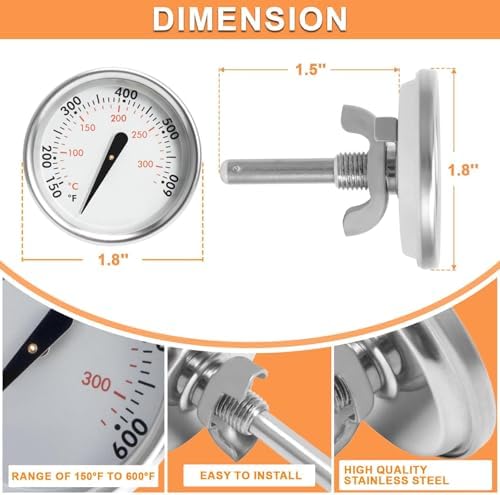 60540 Temperature Gauge for Weber GS4 Spirit II/I 200/300 SER & 22" Kettles - Image 4