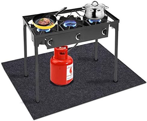 Turkey Fryer Mat,For floor surface/Absorbent mat Lightweight Washable Floor Mat to Protect Decks and Patios from Grease Splatter,Against Damage and Oil Stains or Grease Spills，back Non-slip (36”×50“) - Image 2