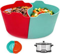 Magikichen Silicone Crock pot Liners,Slow Cooker Liners, 4 Quart Oval Reusable Crock pot Divider Insert,BPA-Free, Dishwasher Safe by Magikichen