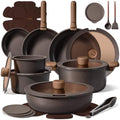 CAROTE 27pcs Pots and Pans Set Non Stick, Detachable Handle Cookware by CAROTE