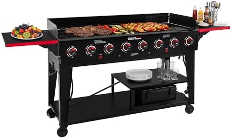 GB8003 Large Event 8-Burner Gas Grill Black by GrillsHouse