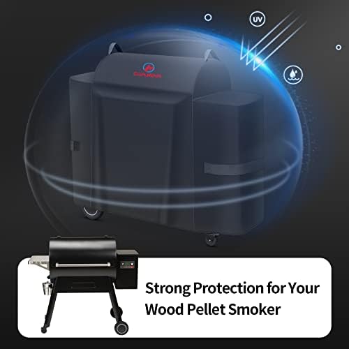 Comnova Grill Cover for Traeger Ironwood 885-600D Wood Pellet Smoker Cover for Traeger Waterproof & Heavy Duty, Premium Pellet BBQ Cover Accessory for Traegers Ironwood 885 Grills - Image 5