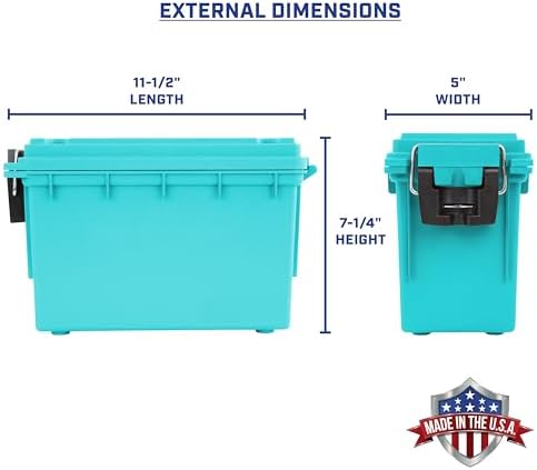 Sheffield 12633 Ammo Box Made in USA Stackable Lockable Ammo Storage Box - Image 2