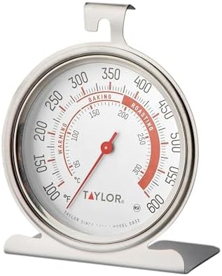 Taylor 5932 Large Dial Oven Thermometer, 3.25 Inch Stainless Steel Kitchen Cooking Thermometer for Oven, BBQ, Grill, Roasting, High Heat Resistance, Silver (Pack of 12) - Image 5