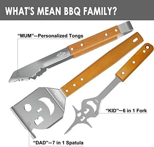 BBQ Tools Set, BBQ Accessories for Outdoor Grill, Unique Gifts for Men, Dad - Image 2
