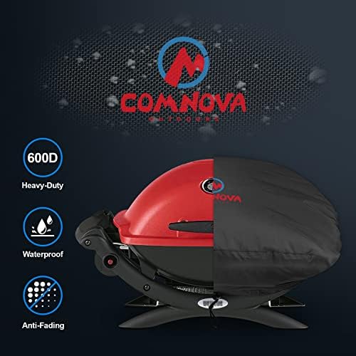 Comnova Weber Q Series Grill Cover - Heavy Duty & Waterproof, 26.5 Inch BBQ Cover for Q1000, Q1200, Q1400 - Image 4