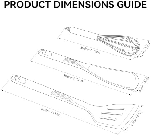Silicone Cooking Utensils Set - 600°F Heat Resistant, Nonstick Kitchen Utensil Set with Spatulas, Spoons, Whisk, Tongs, BPA Free, Dishwasher Safe (Teal) - Image 2