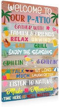 BEASTZHENG Porch Rules Sign Outdoor Menta Tin Sign Plaque Porch Signs Wall Art Porch Rule Wall Decor Relax Rustic Vintage Iron Hanging Gift for Farmhouse Porch Patio Garden Door Decoration by BEASTZHENG