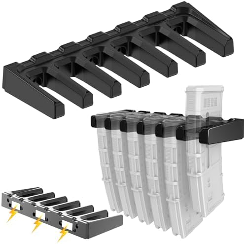 Aoanoko PMAG Rack Wall Mount,Mag Holder|AR Magazine Hodler|Wall Mount Display Mag Storage,Home Magazine Storage Rack,Mag Rack for Gun Safe,Locker,Cabinet,Wall by mountforfirearm