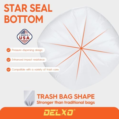 Delxo 30-33 Gallon Trash Bags, 2000 Count Bulk Value Large Garbage Bags - Image 5
