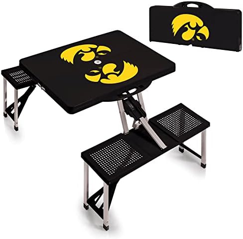 PICNIC TIME NCAA North Carolina Tar Heels Folding Picnic Table - Camping Table - Outdoor Table with Umbrella Hole - Image 4