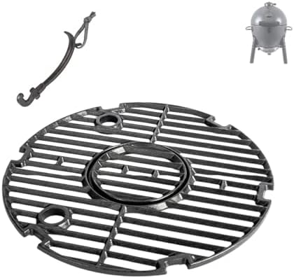 Grill Grate Parts for Char Griller Akorn Jr. Portable Kamado Ceramic Grill, Grill Parts for Char-Griller E86714, E6714, Replacement Parts for Chargriller Akorn Jr. Parts 6614 by BBQration
