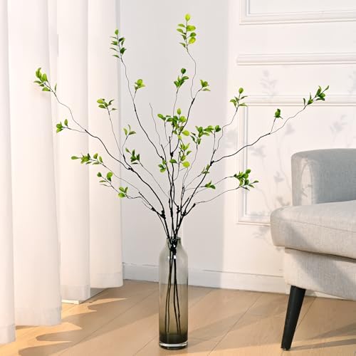 4 Pcs Artificial Ficus Branches for Vase Faux Eucalyptus Stems Branches - Image 6