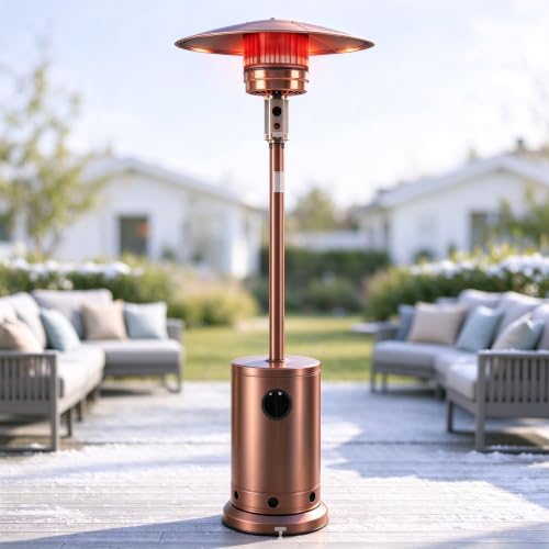 Sweetcrispy 48,000 BTU Patio Heaters for Outdoor Use with Wheels by Sweetcrispy