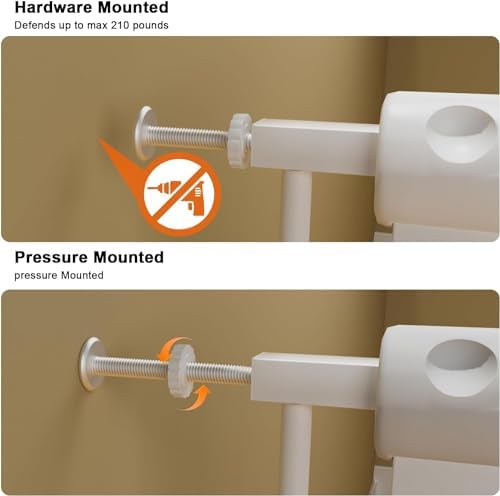 76.38 to 86.3 Inch Extra Wide Baby Gate for Doorway Stairs - Image 3