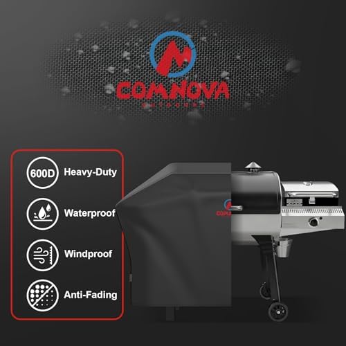 Comnova Pellet Grill Cover for Camp Chef 36 Series with Sidekick - 600D Premium Smoker Cover Waterproof Heavy Duty for Camp Chef Woodwind 36 / Pro 36 with Sidekick Sear or Sidekick Flat Top, and More - Image 3