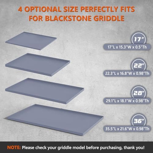 36" Silicone Griddle Mat for Blackstone 36 Inch Grill, Heavy Duty Food Grade Silicone Griddle Cover, Protect Your Grill from Dirt & Rust All Year Round (Gray) - Image 5