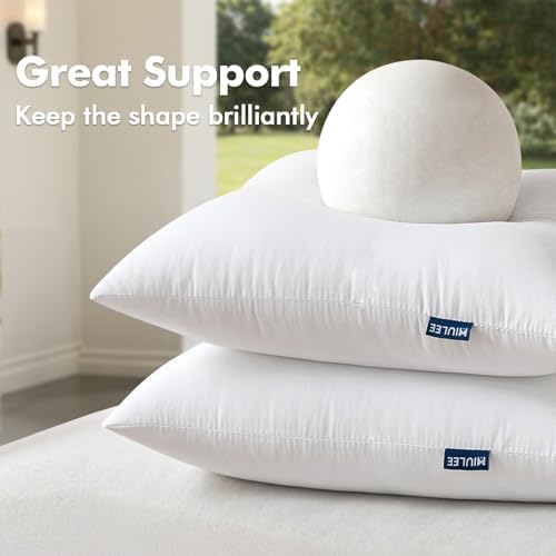 MIULEE 16x16 Inch Outdoor Pillow Insert Throw Pillow Insert - Image 4