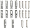 Brass Patio Misting Kit – 10 Brass Micro-Nozzles & 10 3/8″ Slip Connectors for Outdoor Cooling (UNC 10/24, 0.012″ Precision Orifice, 15-280 psi) by TLTOOLEGIN