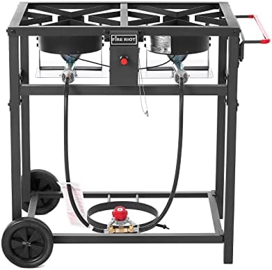 Outdoor Propane Deep Fryer with Double Burner Propane Stove - Image 4