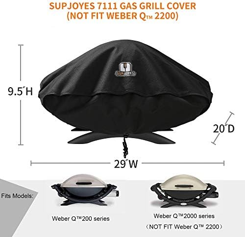 Grill Cover for Weber Q Series, Q2000 and Q200 Grills - Image 2
