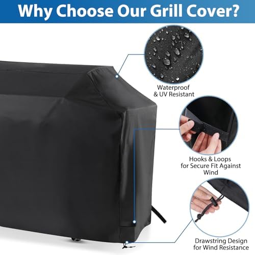 62 Inch Gas Grill Cover for Monument Denali 405&425 Grill, Waterproof 600D - Image 4