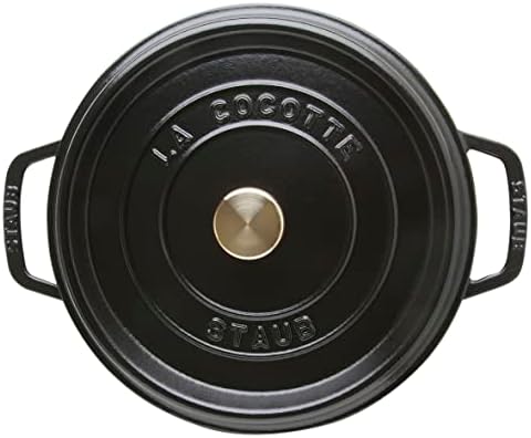 Staub La Cocotte Round 40500-281 "Pico Cocotte Round, Black, 11.0 inches (28 cm), Two-Handed, Enameled Pot, Waterless Cooking, Induction Compatible - Image 7