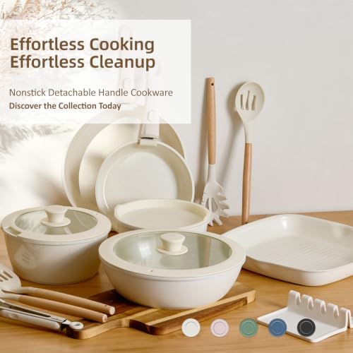 BECIGAR 24PCS Ceramic Pots and Pans Set - Image 3