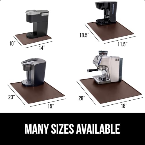 GORILLA GRIP Silicone Coffee Mat, Espresso Bar Essentials, 18x28, Brown - Image 5