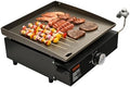 VEVOR Griddle, 16.9" Heavy Duty Manual Flat Top Griddle, Countertop Gas Grill with Non-Stick Cooking Plate, Steel Propane Gas Griddle, 1-Burners Restaurant Portable Grill - 22,000 BTU by VEVOR