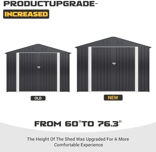 Polar Aurora 8 x 12 FT Outdoor Storage Shed - Image 5