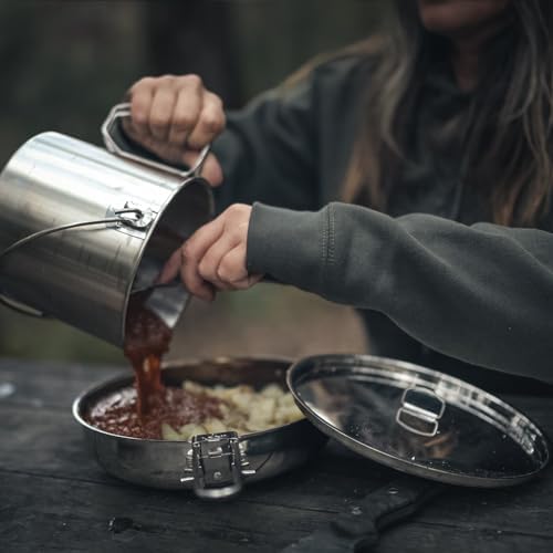 The Pathfinder School Stainless Steel Folding Skillet and Lid (10-Inch) - Image 6