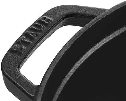 Staub La Cocotte Round 40500-281 "Pico Cocotte Round, Black, 11.0 inches (28 cm), Two-Handed, Enameled Pot, Waterless Cooking, Induction Compatible - Image 4