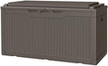JUMMICO 100 Gallon with Cushion Deck Box, Waterproof Outdoor Storage Box by JUMMICO