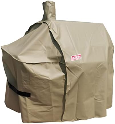 Grill-Smoker-Cover Sized for Char Griller Grill Smoker 2823, 2123 600D Heavy Duty Canvas Water Proof All Weather Off-Set Charcoal Smoker Cover G21616 (Brown) - Image 3
