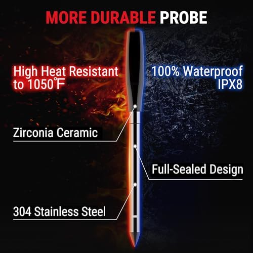 TempPro TempSpike 1000FT Wireless Meat Thermometer Digital with 2 Probes - Image 7