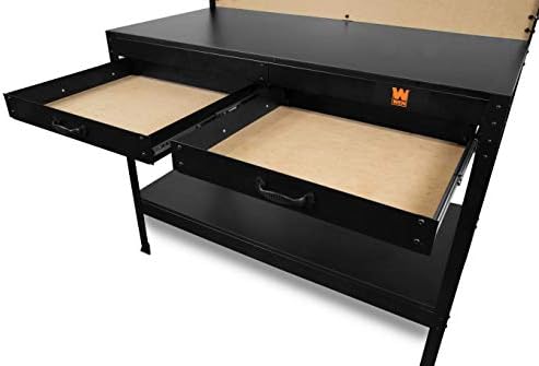 WEN WB4723T 48-Inch Workbench with Power Outlets and Light, Black - Image 6