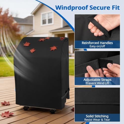 SunPatio 2 Burner Grill Cover, Heavy Duty Waterproof 32 Inch Grill Cover - Image 5