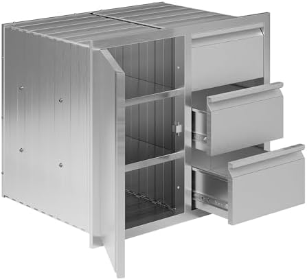 Jocisland 28-Inch Stainless Steel Outdoor Kitchen Drawer Cabinet by Jocisland