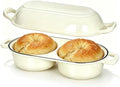 Double Dutch Oven for Sourdough Bread Baking, 2.6QT (White) by Unknown