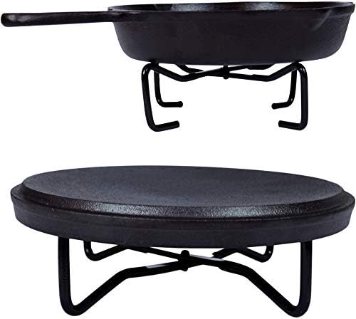 Pre-Seasoned Cast Iron Camp Dutch Oven, 4.1 qt, including Lid Lifter, Lid Stand and Silicone Handle Holders - Image 5