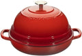 EDGING CASTING Enameled Cast Iron Dutch Oven Pot with Lid, Round Bread Oven for Homemade Sourdough Bread Baking, 6 Quart, Red by EDGINGCOOKWARE