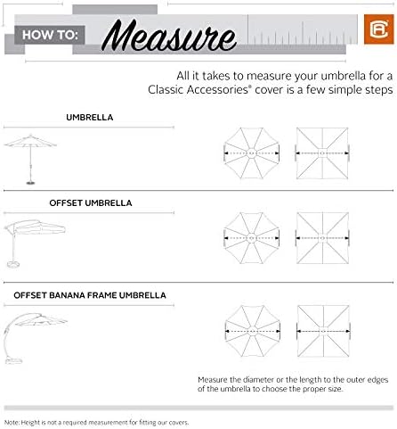 Classic Accessories Veranda Water-Resistant 13 Foot Offset Patio Umbrella Canopy Cover, Patio Furniture Covers - Image 4