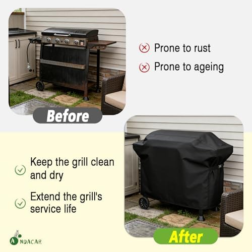 Grill Cover 56" for Royal Gourmet PD4001 4 Burner Propane Griddle - Image 5
