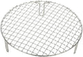 uxcell 9 Inch Round Cooking Rack, Stainless Steel Canning Racks with Legs, Barbecue Mesh Grill for Baking Cooling Steaming Cookware by uxcell