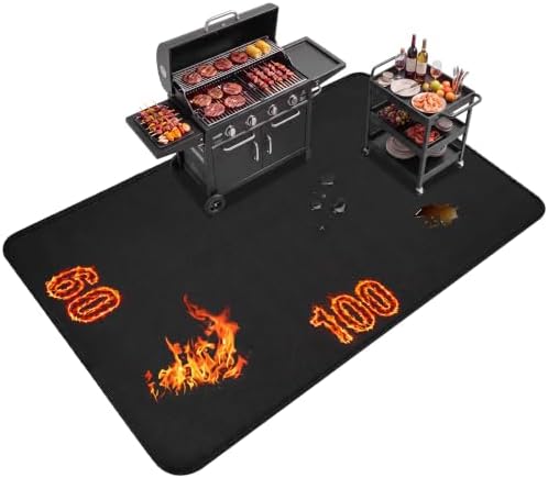 100 x 60 Inches Extra Large Under Grill Mat for Outdoor Grill by Unknown