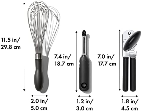 OXO Good Grips Stainless Steel Essential 3-Piece Kitchen Gadget Set - Image 2
