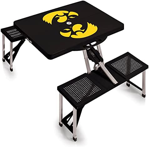 PICNIC TIME NCAA North Carolina Tar Heels Folding Picnic Table - Camping Table - Outdoor Table with Umbrella Hole by PicnicTimeFamilyofBrands