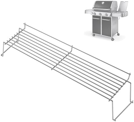 BQMAX 65054 Grill Warming Rack for Weber Genesis 300 Series (2007-2016) by BQMAX